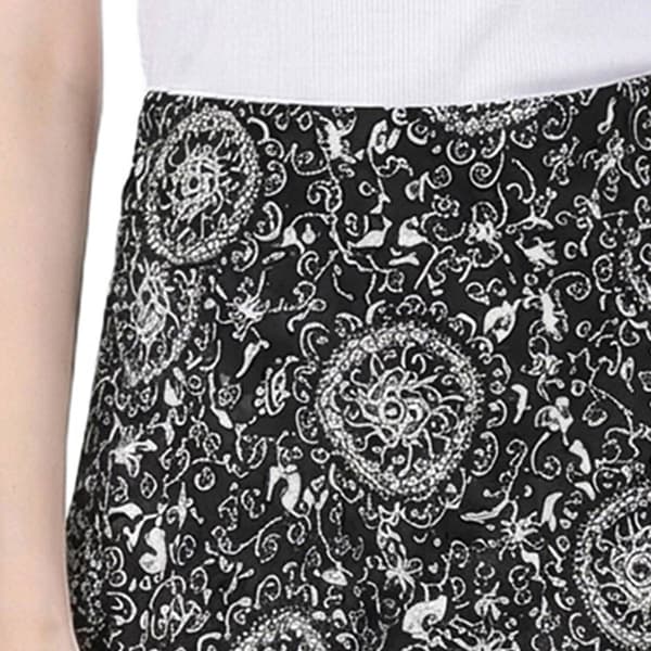 Womens NY Collection Medallion Pull On Skirt