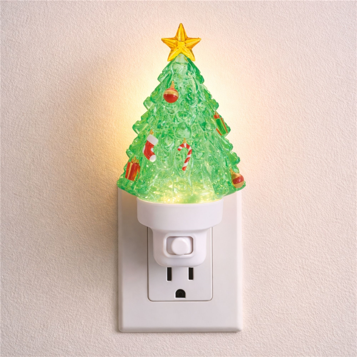 Melrose 7in. Christmas Tree Snow Globe Night Light