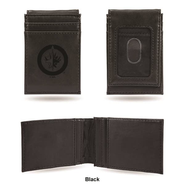 Mens NHL Winnipeg Jets Faux Leather Front Pocket Wallet