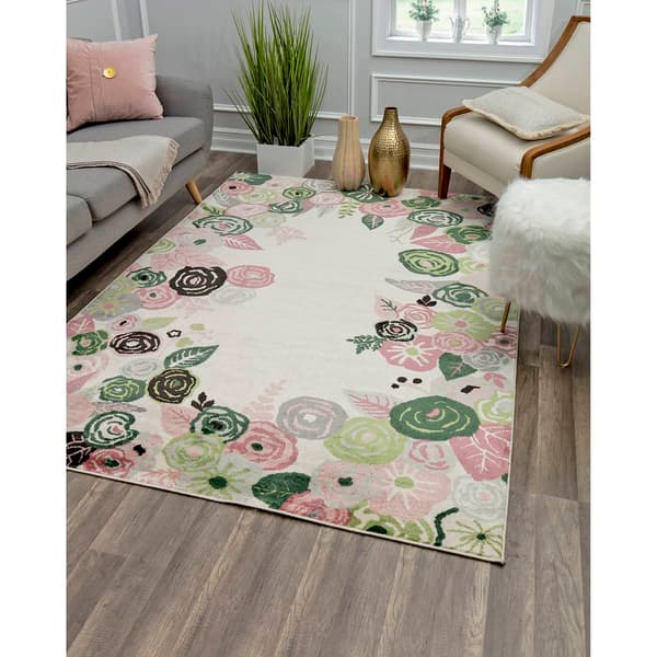 Rugs America&#8482; Valentina Royal Blossom Pink Transitional Area Rug