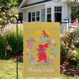 Northlight Seasonal Hopping Bunnies Easter Garden Flag