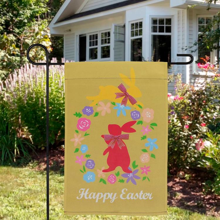 Northlight Seasonal Hopping Bunnies Easter Garden Flag