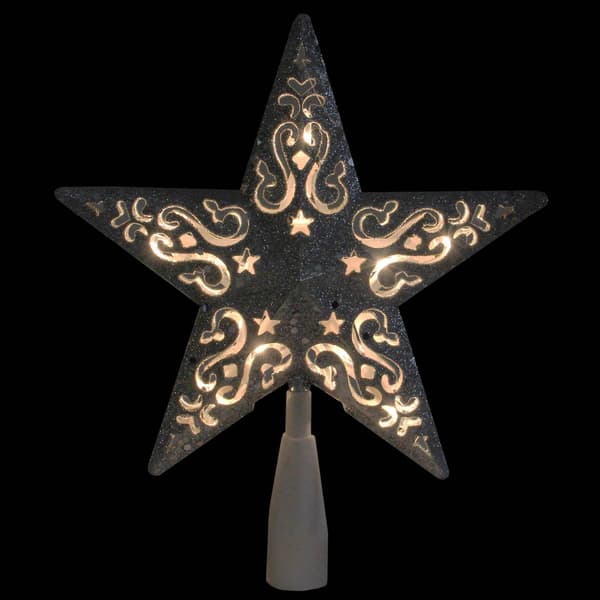 Northlight Seasonal 8.5in. Silver Glitter Star Tree Topper