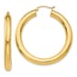 Gold Classics(tm) 14kt. Gold Polished 5mm Tube Hoop Earrings - image 1