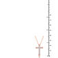 Nova Star® Lab Grown Diamond Rose Gold Plated Latin Cross Pendant - image 4