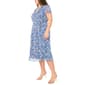 Plus Size MSK Short Sleeve Chiffon Pintuck Midi Dress - image 4