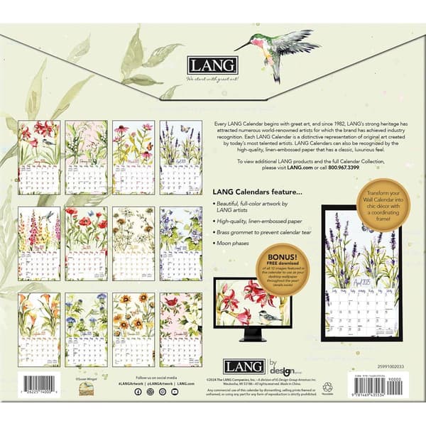 Lang&#174; 2025 Eden Calendar