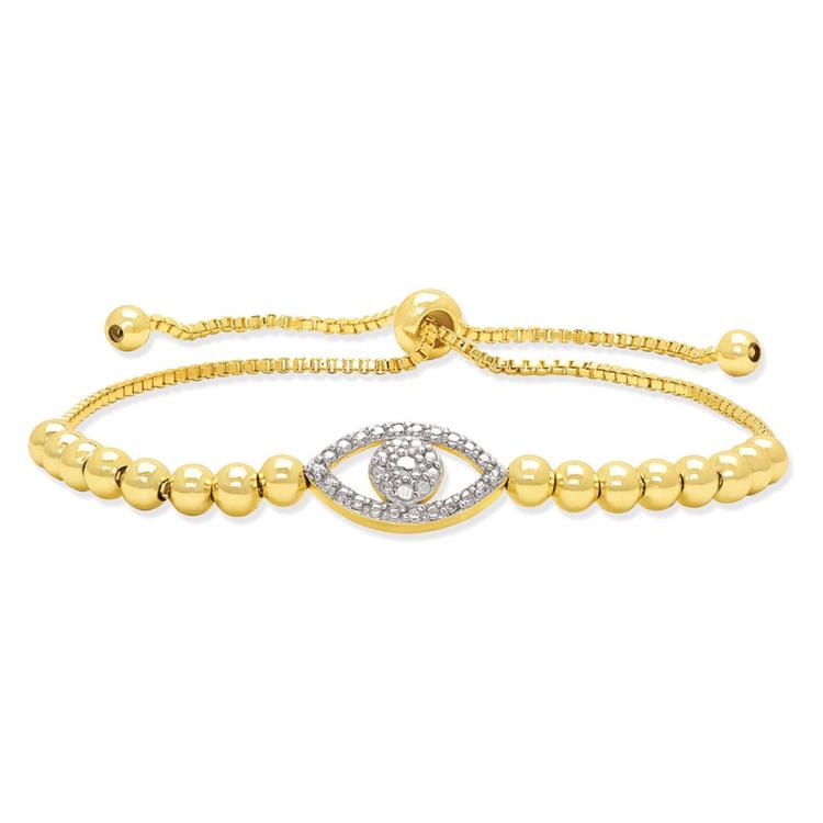 Accents by Gianni Argento Evil Eye Bead Adjustable Bracelet