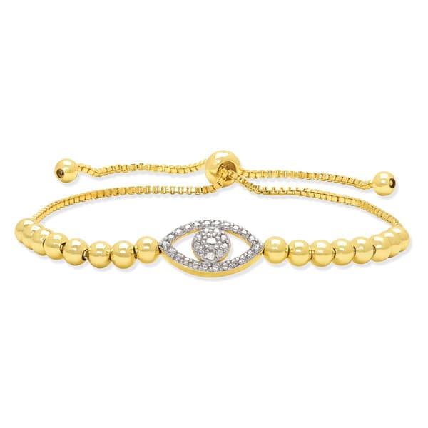 Accents by Gianni Argento Evil Eye Bead Adjustable Bracelet - image 