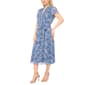 Petite MSK Short Sleeve Chiffon Pintuck Midi Dress - image 3