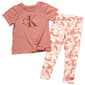 Girls &#40;4-6x&#41; Calvin Klein Side Tie Top & Abstract Leggings Set - image 1