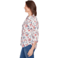 Petite Alfred Dunner Austin Etched Floral Butterfly Blouse - image 4