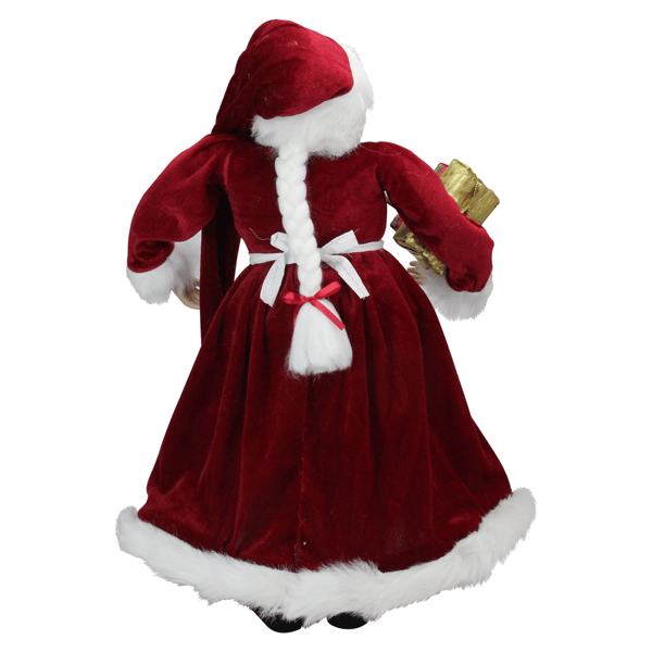 Northlight 24in. Mrs.Claus with Braided Hair Christmas Figure