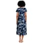 Womens Robbie Bee Short Sleeve Paisley Tie Waist A-Line Dress - image 2