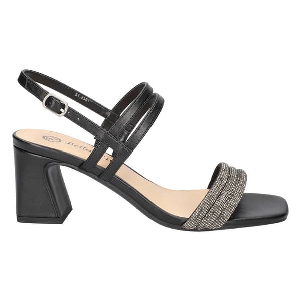 Womens Bella Vita Majesty Square Toe Block Heel Sandals