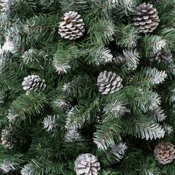 National Tree 6ft Oakley Hills Snow Pine Tree w/ Pinecones