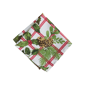 Threadmade Pinecone Plaid Holiday Fabric Napkins - Set of 4 - image 2