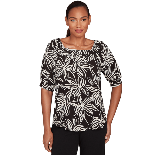 Petites Skyes the Limit Spicy Graphic Printed Square Neck Top - image 