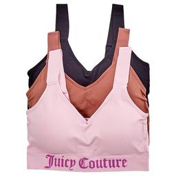 Plus Size Juicy Couture 3pk. Bras - JC8067-3PKBE