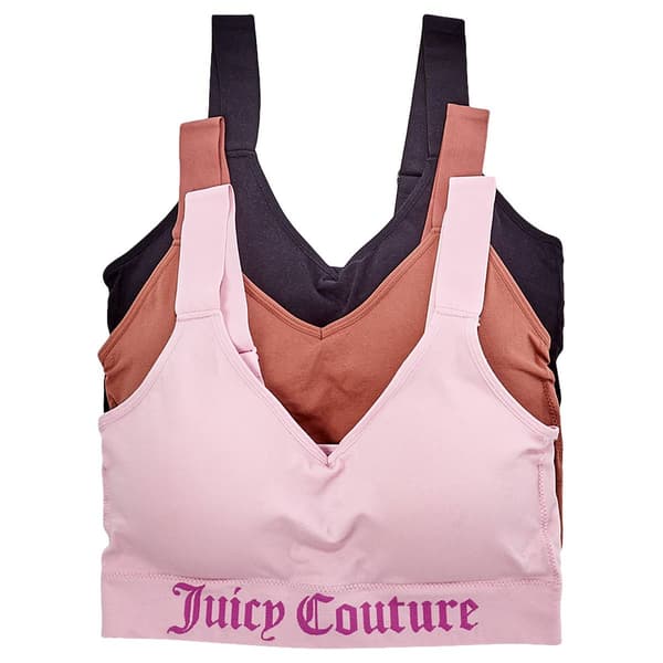 Plus Size Juicy Couture 3pk. Bras - JC8067-3PKBE
