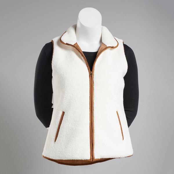 Plus Size Architect&#40;R&#41; Sherpa Vest w/Contrast Trim - image 