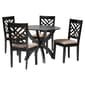 Baxton Studio Edona Modern Sand Fabric 5pc. Dining Set - image 1