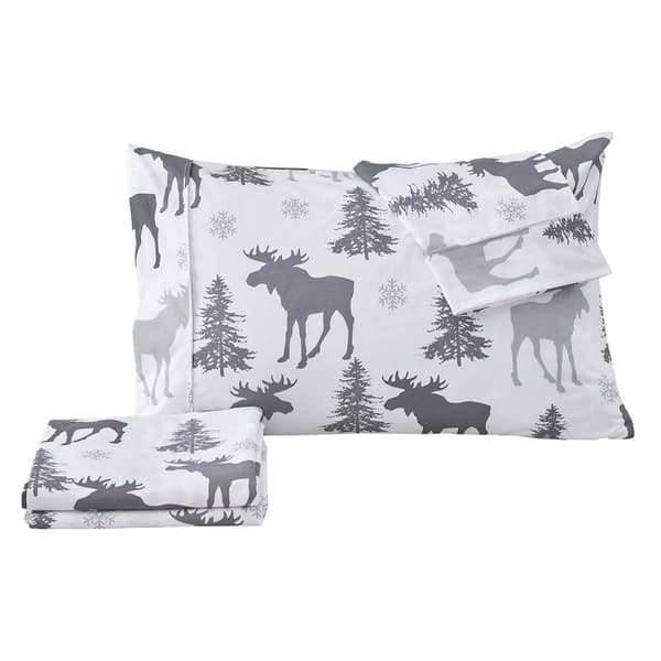 FreshFolds Mountain Ridge Moose Microfiber Sheet Set - image 