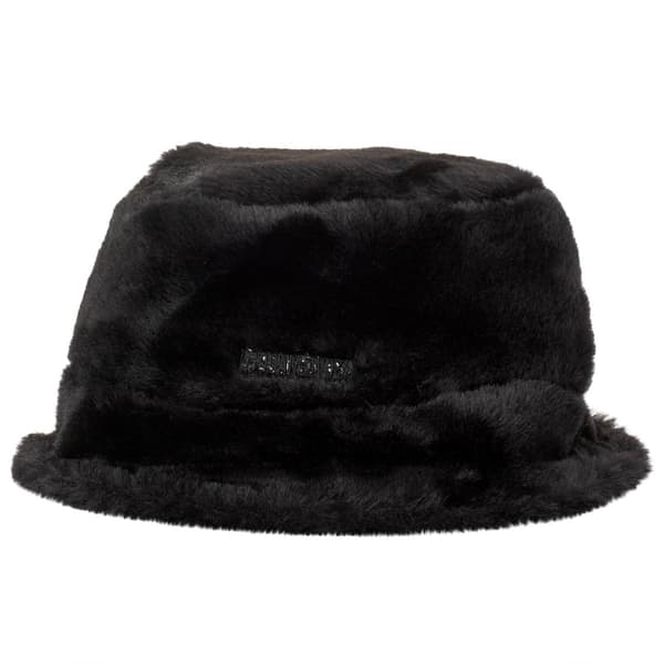 Womens Steve Madden Faux Shearling Reversible Bucket Hat