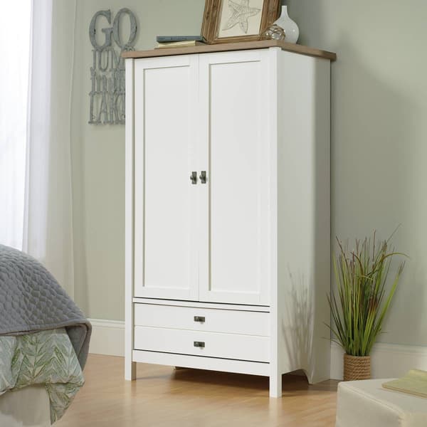 Sauder Cottage Road White Armoire - image 