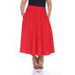 Plus Size White Mark Tasmin Flare Midi Skirt - image 9