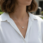 Saffron 1ctw. Moissanite Diamond Basket Pendant Necklace - image 2
