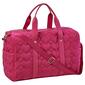 Madden Girl Quilted Hearts Nylon 2 For 1 Weekender Duffle - image 1