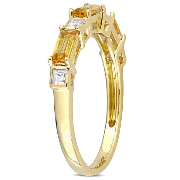 Gemstone Classics&#8482; 10kt. Yellow Gold & White Topaz Stackable Ring