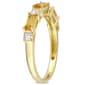 Gemstone Classics&#8482; 10kt. Yellow Gold & White Topaz Stackable Ring - image 2