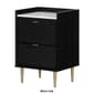 South Shore Hype 2-Drawer Nightstand w/Faux Carrara Marble - image 9