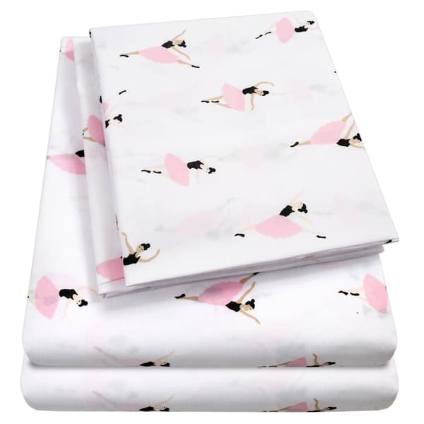 Sweet Home Collection Kids Fun & Colorful Ballerina Sheet Set