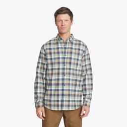 Mens Eddie Bauer Everyday Flex Flannel Shirt - Tea