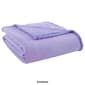 Micro Flannel&#174; Solid Reverse to Sherpa Blanket - image 1