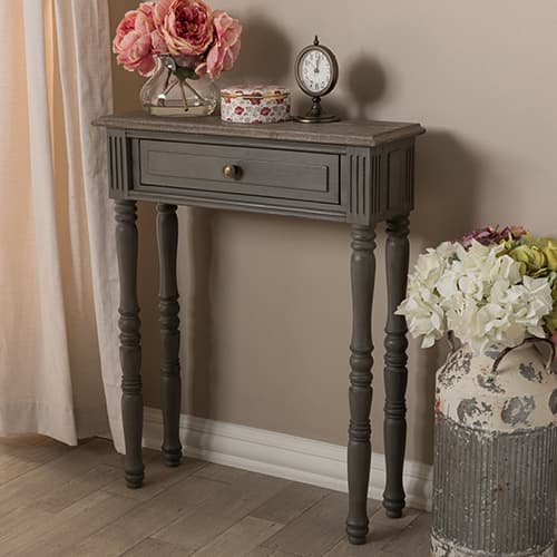 Baxton Studio Noemie 1 Drawer Console Table
