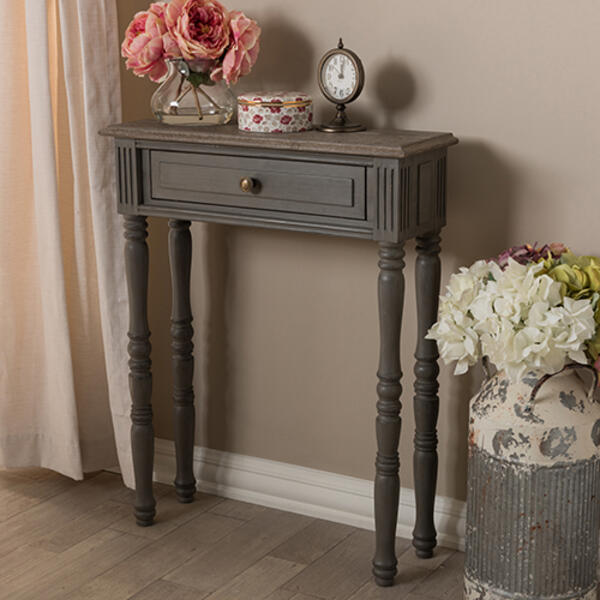Baxton Studio Noemie 1 Drawer Console Table - image 