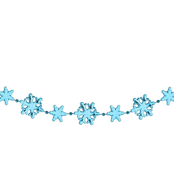 Northlight Seasonal Sky Blue Snowflakes Christmas Garland
