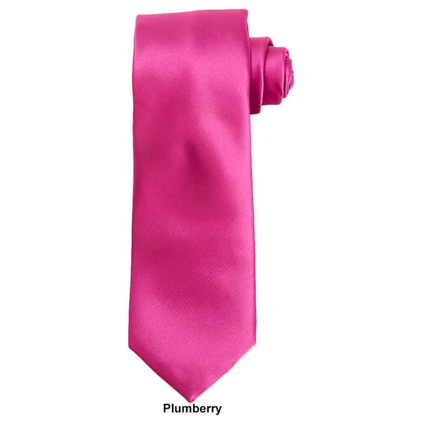 Mens Perry Ellis Sateen Solid Tie