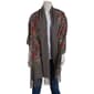 Womens Jessica McClintock Embroidered Shawl with Tassels - image 1