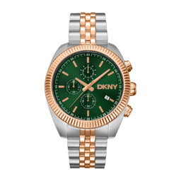 Mens DKNY Bezel Chronograph Two-Tone Gold Watch - DK1G134M0075