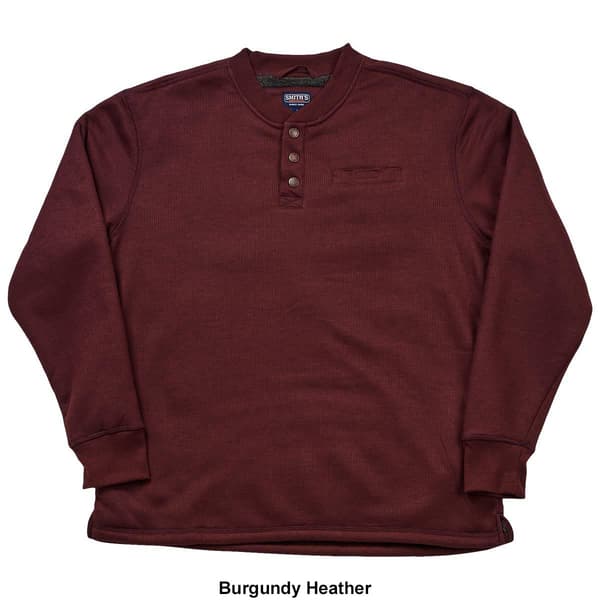 Mens Smith&#39;&#39;s Sherpa Lined Thermal Long Sleeve Henley