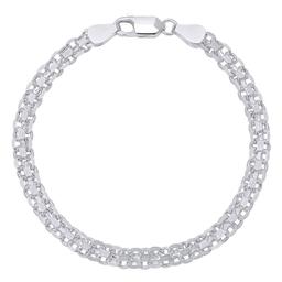 Sterling Silver Bismark Chain Bracelet