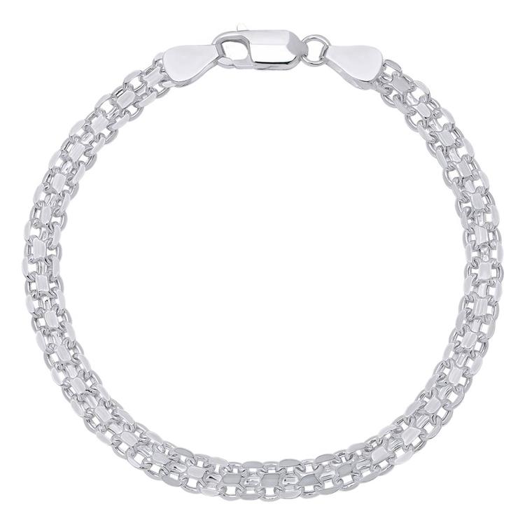 Sterling Silver Bismark Chain Bracelet
