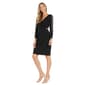Womens R&M Richards Rhinestone Arm & Sheer Inserts Wrap Dress - image 3