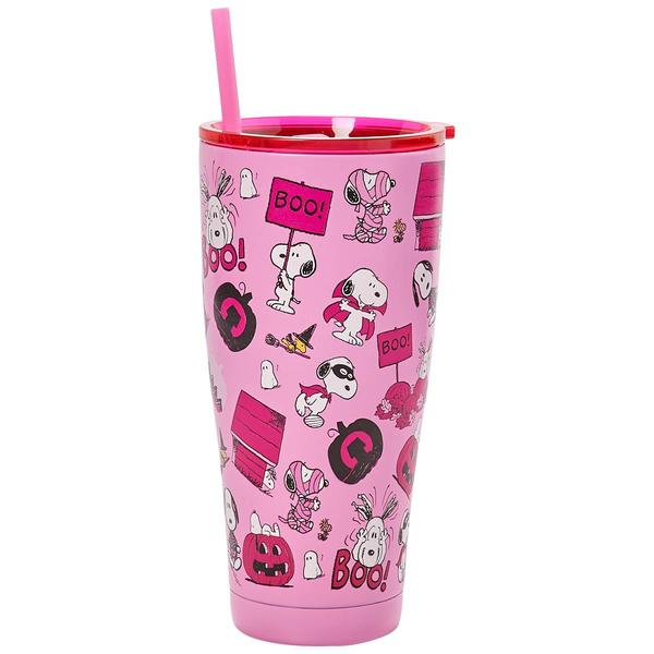 R Squared Peanuts(tm) Snoopy Costume Pink Tumbler w/ Straw - image 