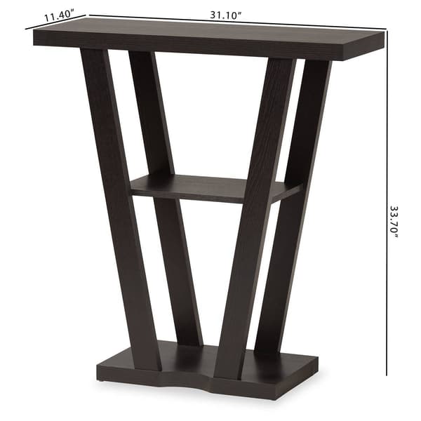 Baxton Studio Boone Modern & Contemporary Wood Console Table